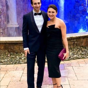 topshop bow twist dress